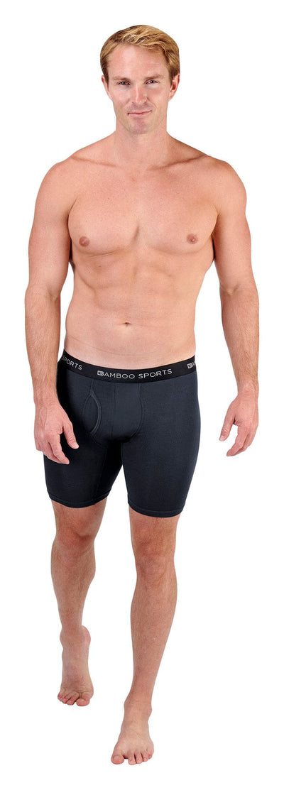 Men's Bamboo Sports Boxer Briefs - 4 Pack