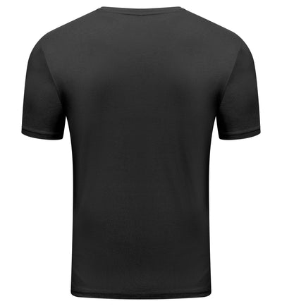 Camiseta de cuello redondo de bambú-rayón para hombre