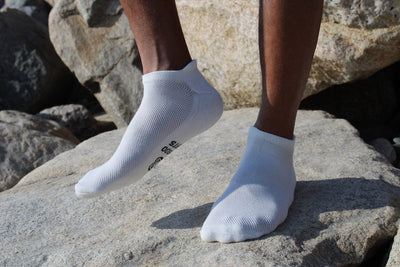 Unisex No Show Bamboo Rayon Cushioned Socks