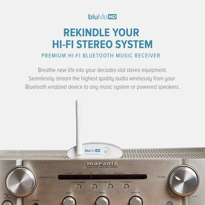 Receptor de música Bluetooth HiFi HD bluMe