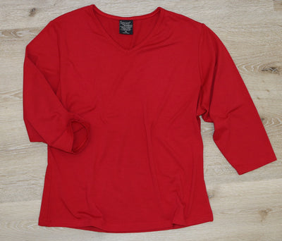 Clearance Women's Bamboo Viscose/Cotton V-Necks 3/4 Sleeve T-Shirt by Spun Bamboo – product view 6