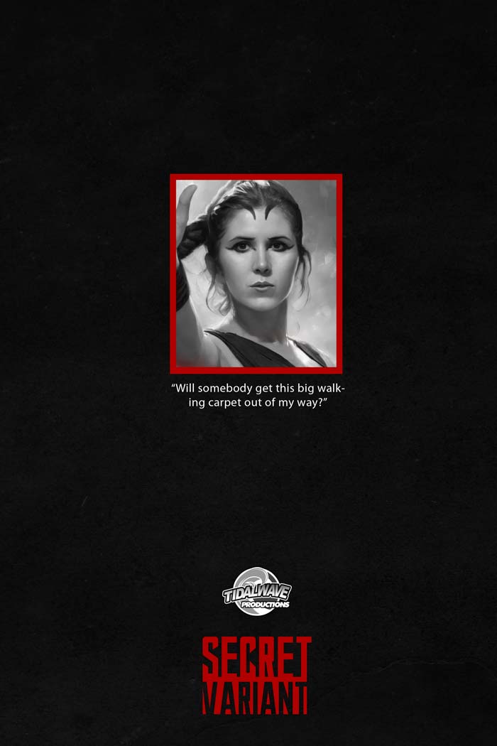 Carrie Fisher #1 Nathan Lorenzana Secret "Dark Side" Virgin Variant LTD 50