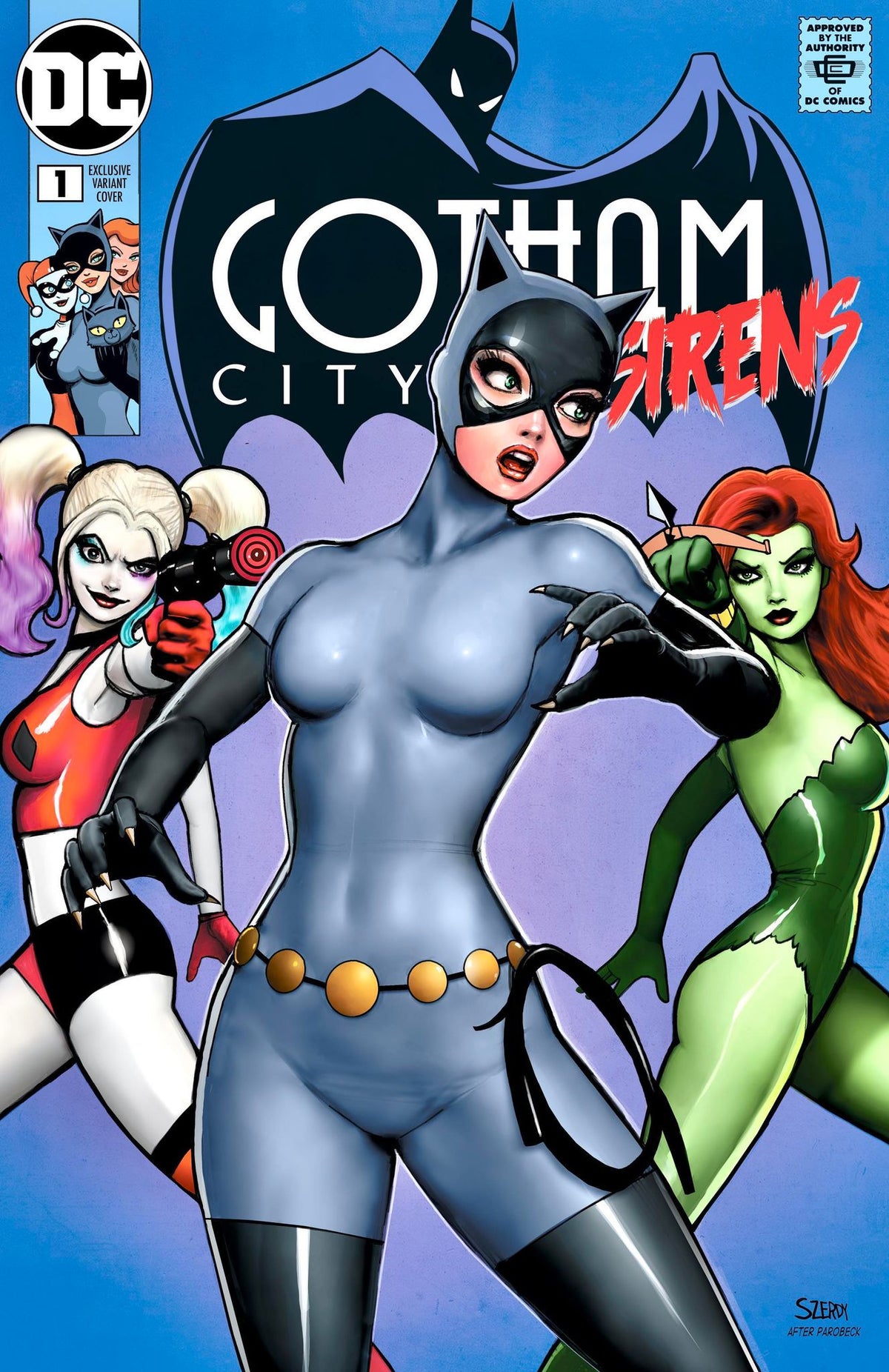 GOTHAM CITY SIRENS #1 (NATHAN SZERDY EXCLUSIVE TRADE/VIRGIN VARIANT SET)(2024) ~ DC Comics by Fandom Comic Shop – product view 2