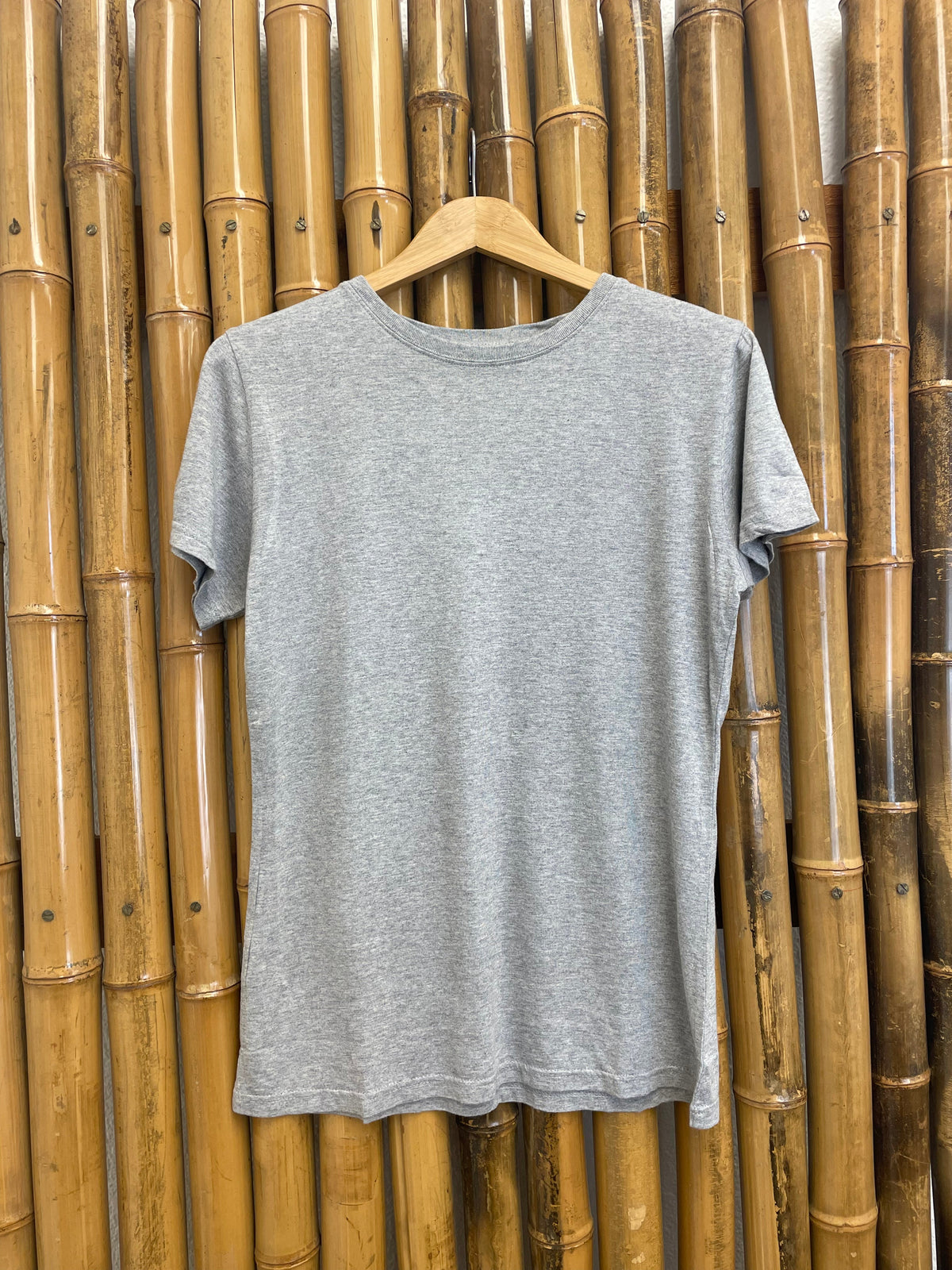 Spun Bamboo Women's Bamboo/Cotton Short Sleeve Crew Neck T-Shirt - Heather Grey by Spun Bamboo – product view 3