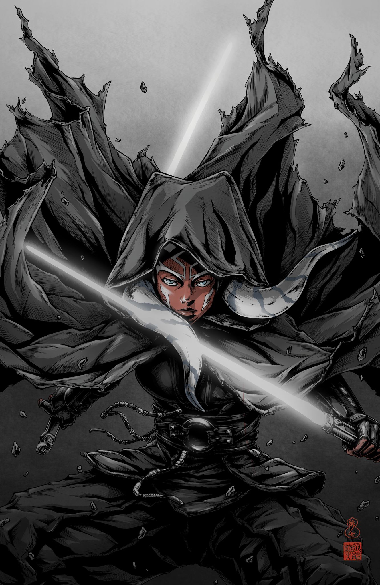 STAR WARS: AHSOKA #2 (TAKASHI OKAZAKI EXCLUSIVE TRADE/VIRGIN VARIANT SET)(PART 2 OF 8) by Fandom Comic Shop – product view 3