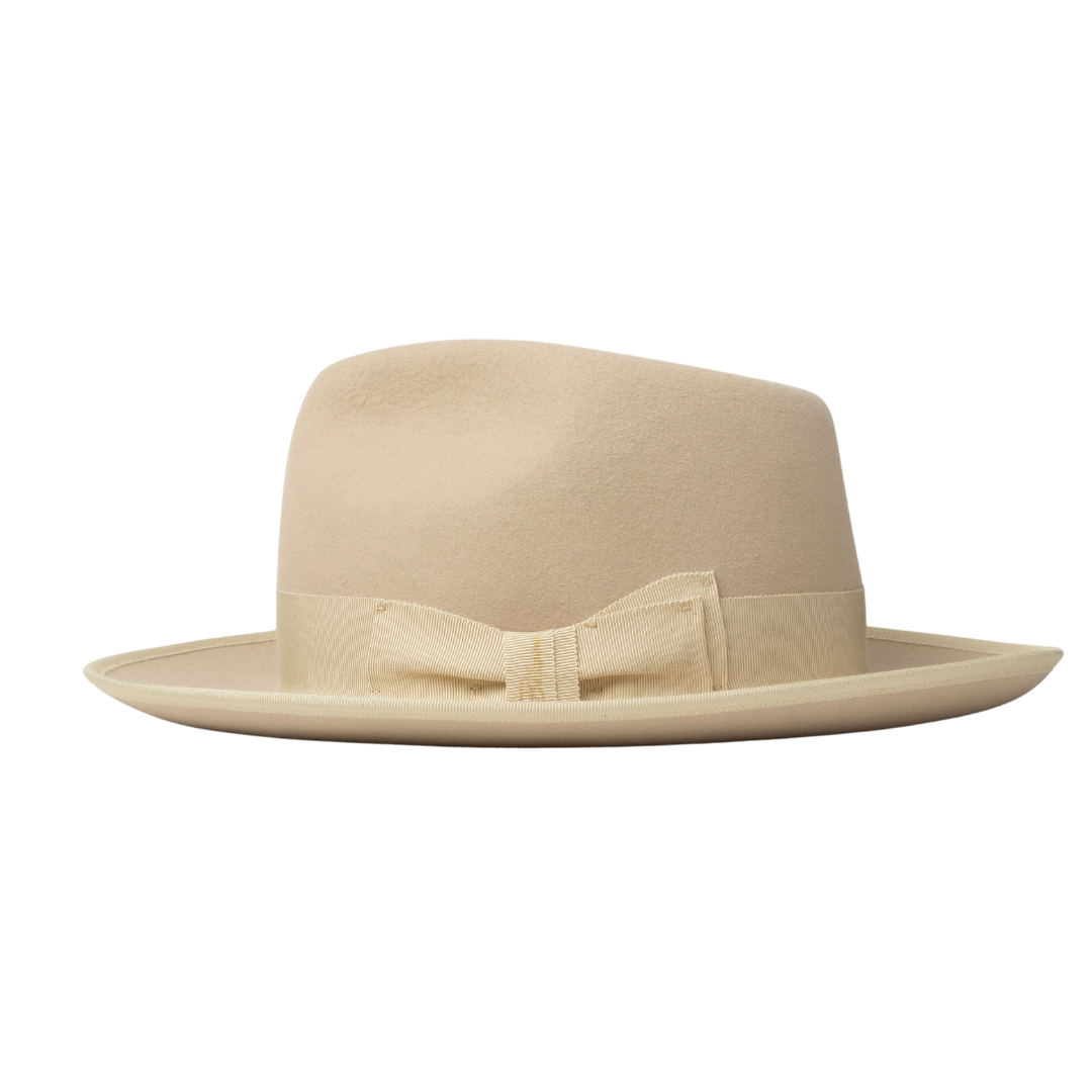 Bellissimo Fox Silverbelly Fur-Felt Fedora; product view 1.