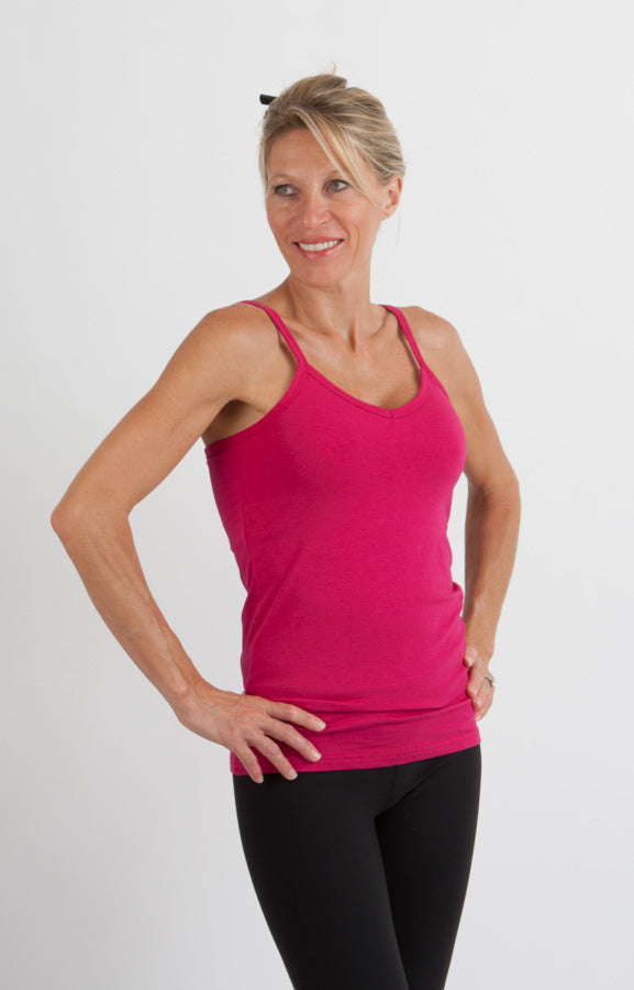 Women’s Bamboo Shelf Bra Camisole Tank Top
