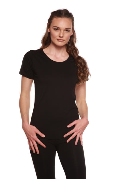 Women's Bamboo/Cotton Short Sleeve Scoop Neck T-Shirt by Spun Bamboo – product view 5
