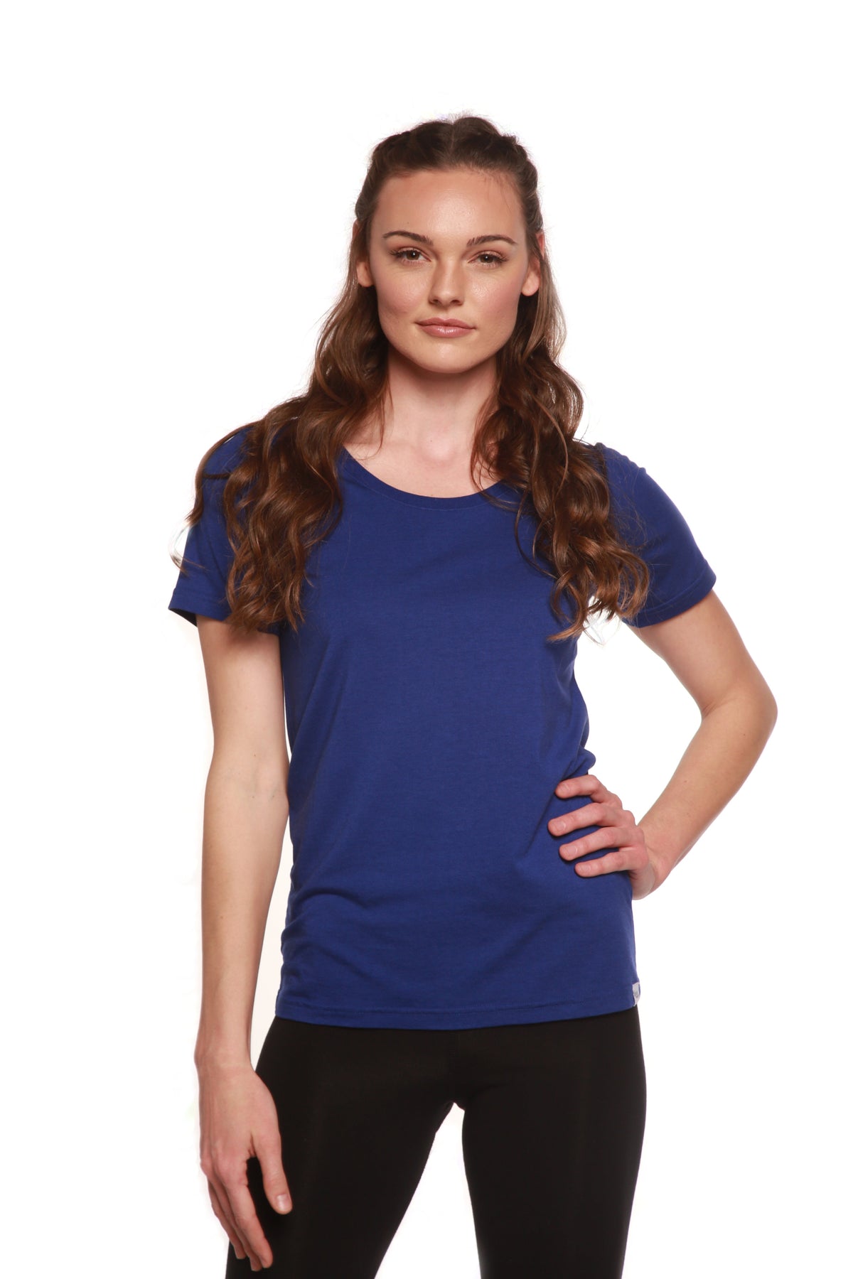 Women's Bamboo/Cotton Short Sleeve Scoop Neck T-Shirt by Spun Bamboo – primary product view