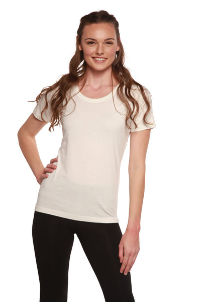 Women's Bamboo/Cotton Short Sleeve Scoop Neck T-Shirt by Spun Bamboo – product view 12